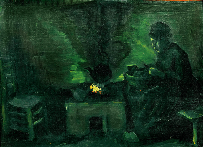  文森特·威廉·梵高  Vincent Willen Van Gogh —— 火炉旁的农妇